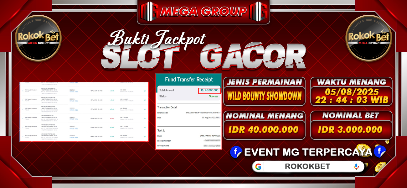 Bukti JP situs Rokokbet hari Selasa, 05 Agustus 2025