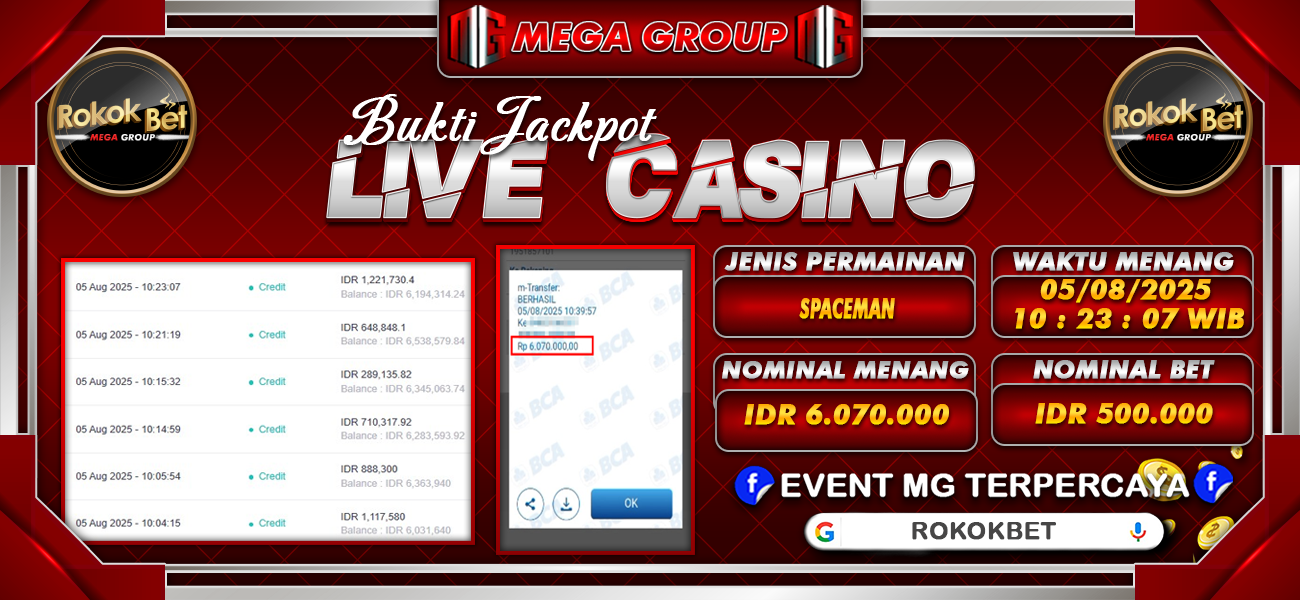 Bukti JP situs Rokokbet hari Selasa, 05 Agustus 2025